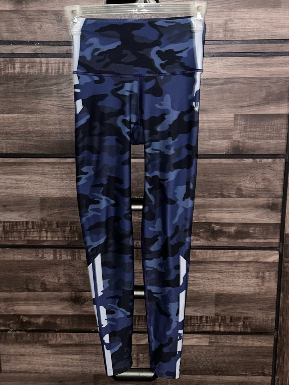 WITH Wear It To Heart High-Waist Blue Camo Performance Leggings